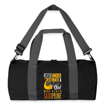 Saxophone - Sac de sport recyclé - noir/gris graphite - Devant