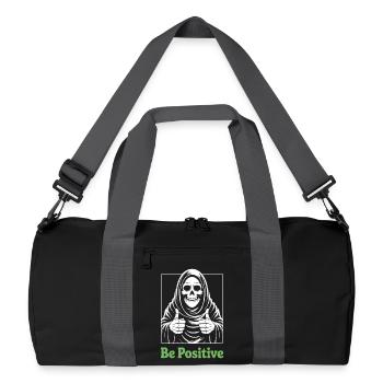 Be Positive Grim Reaper - Recycled Duffel Bag - black/graphite grey - Front