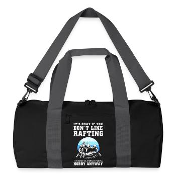 Rafting Kayaking Kayaking Paddle Boat - Recycled Duffel Bag - black/graphite grey - Front