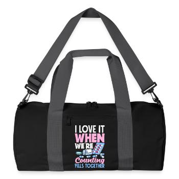Apotheker Pharmazeutisch-technischer - Recycelte Duffel Bag - Schwarz/Graphitgrau - Vorne