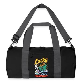 Apotheker Pharmazeutisch-technischer - Recycelte Duffel Bag - Schwarz/Graphitgrau - Vorne