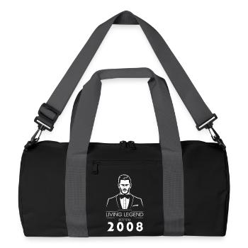18. Geburtstag Living Legend (GENT) since 04/2008 - Recycled Duffel Bag - black/graphite grey - Front