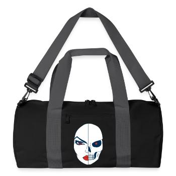 La mort et son visage - Sac de sport recyclé - noir/gris graphite - Devant