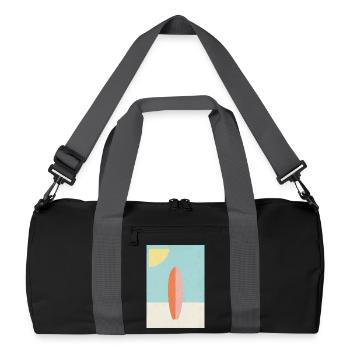 Brandung - Recycelte Duffel Bag - Schwarz/Graphitgrau - Vorne