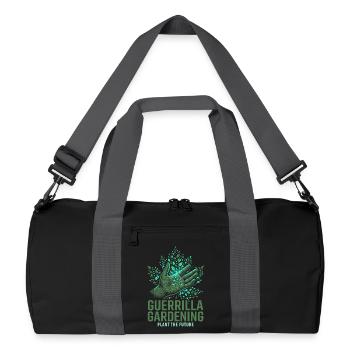 Jardinage de guérilla - Sac de sport recyclé - noir/gris graphite - Devant