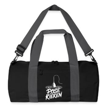 Fishing Saying Pose - Recycled Duffel Bag - black/graphite grey - Front