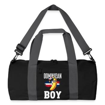 Drapeau de la République dominicaine Dom Rep Pride - Sac de sport recyclé - noir/gris graphite - Devant