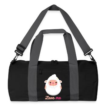 Mouton - Sac de sport recyclé - noir/gris graphite - Devant