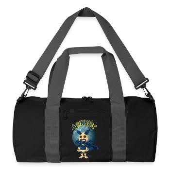 Man Bat - Recycelte Duffel Bag - Schwarz/Graphitgrau - Vorne