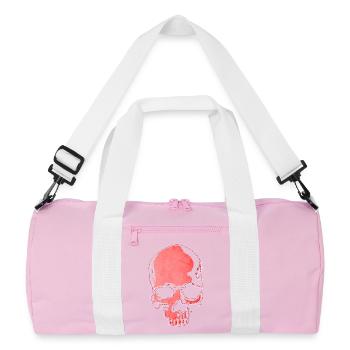 Crâne Rouge - Sac de sport recyclé - rose/blanc - Devant