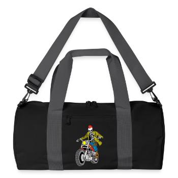 The Biker from Hell - Recycled Duffel Bag - black/graphite grey - Front