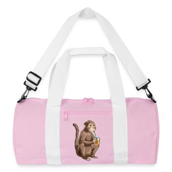 Jus de singe - Sac de sport recyclé - rose/blanc - Devant