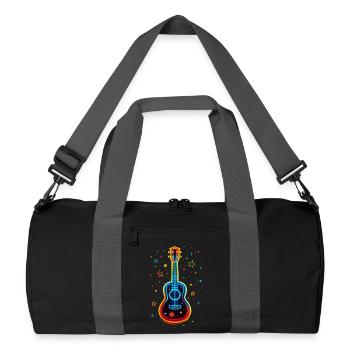 Ukulélé des années 90 - Sac de sport recyclé - noir/gris graphite - Devant