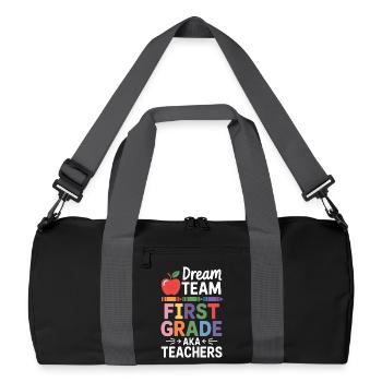Les enseignants de première année de Dream Team retournent à l'école - Sac de sport recyclé - noir/gris graphite - Devant