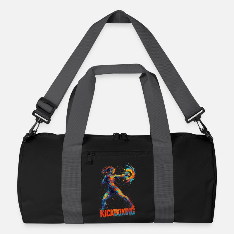 Kickboxerin cool abstrakt Power Kickboxen Geschenk Recycelte Duffel Bag