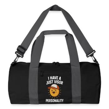 Personnalité du Soleil - Sac de sport recyclé - noir/gris graphite - Devant