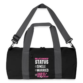 Apotheker Pharmazeutisch-technischer - Recycelte Duffel Bag - Schwarz/Graphitgrau - Vorne
