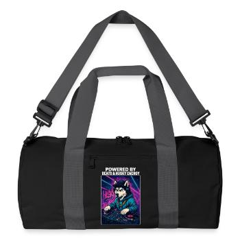 Husky DJ – Urban Streetwear with Beats Energy - Recycled Duffel Bag - black/graphite grey - Front