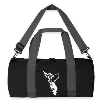 Silhouette du chien esquimau américain Hunde Hund Wilsigns - Sac de sport recyclé - noir/gris graphite - Devant
