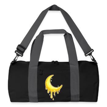 Goldener Mond Tropfen - Recycelte Duffel Bag - Schwarz/Graphitgrau - Vorne