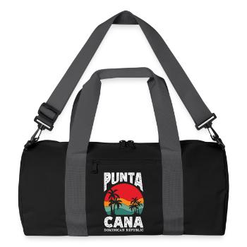 Drapeau de la République dominicaine Dom Rep Pride - Sac de sport recyclé - noir/gris graphite - Devant