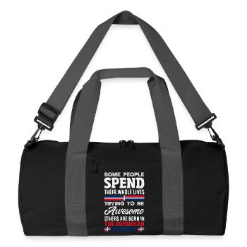 Drapeau de la République dominicaine Dom Rep Pride - Sac de sport recyclé - noir/gris graphite - Devant