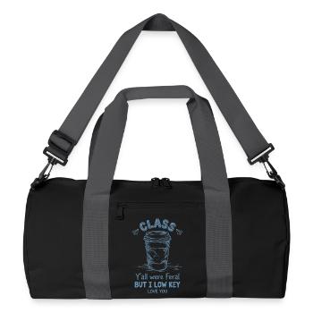 École d’appréciation des enseignants Vous étiez sauvages - Sac de sport recyclé - noir/gris graphite - Devant