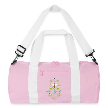 fox hunting - Recycled Duffel Bag - pink/white - Front