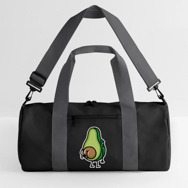 Funny avocado butt scratching ass gift idea Recycled Duffel Bag