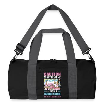 Couture - Sac de sport recyclé - noir/gris graphite - Devant