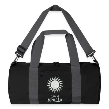 Child of Apollo – Percy Jackson inspired design - Recycled Duffel Bag - black/graphite grey - Front