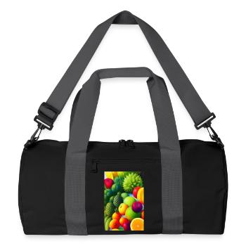 Fruit - Recycled Duffel Bag - black/graphite grey - Front