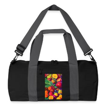Fruit - Recycled Duffel Bag - black/graphite grey - Front
