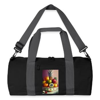Fruit - Recycled Duffel Bag - black/graphite grey - Front