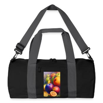 Fruit - Recycled Duffel Bag - black/graphite grey - Front
