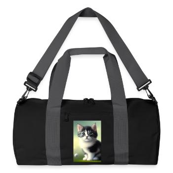 Baby Cat - Recycled Duffel Bag - black/graphite grey - Front