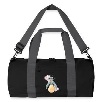 Poire | Floraison | Coléoptères - Sac de sport recyclé - noir/gris graphite - Devant