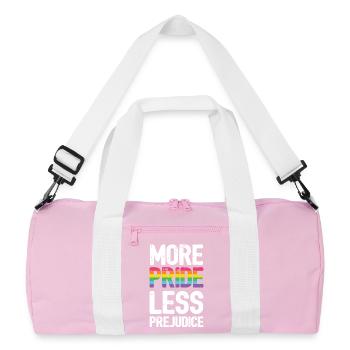 Mois de la fierté LGBT - Plus de fierté. Moins de préjugés. - Sac de sport recyclé - rose/blanc - Devant