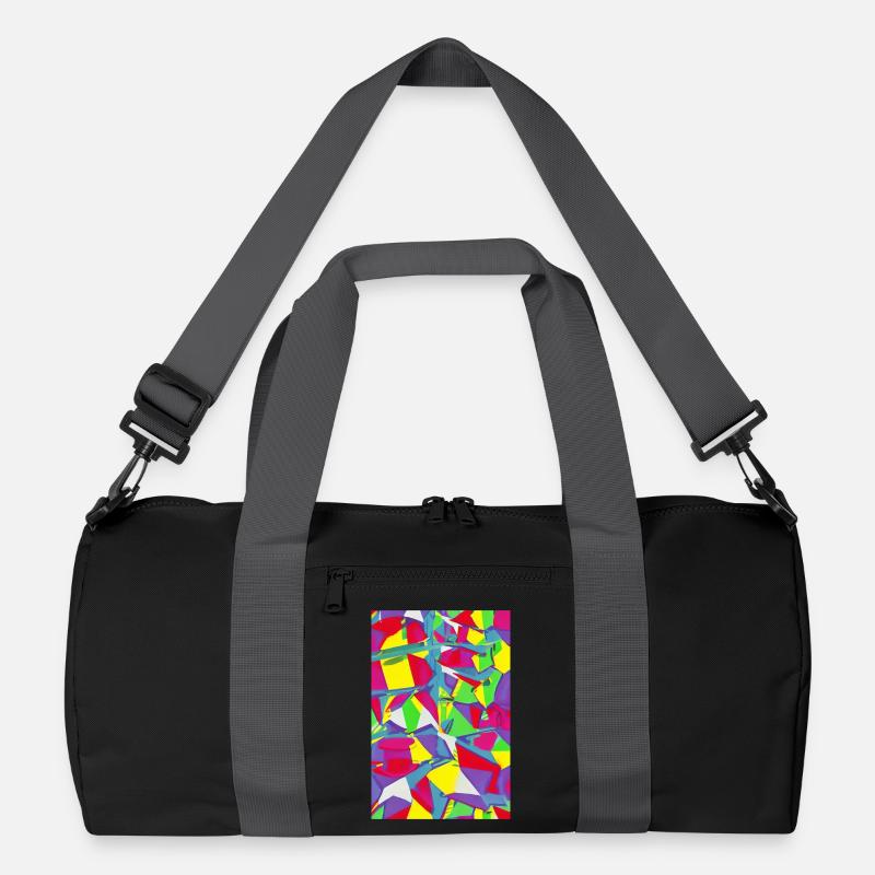 Retro Muster Bunt Recycelte Duffel Bag