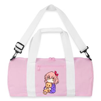 Anime Girl Manga Cartoon Comic Mangastyle - Sac de sport recyclé - rose/blanc - Devant