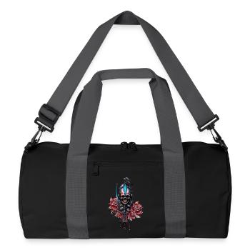 The Dark and Mysterious World of the Gothic Skull - Recycled Duffel Bag - black/graphite grey - Front