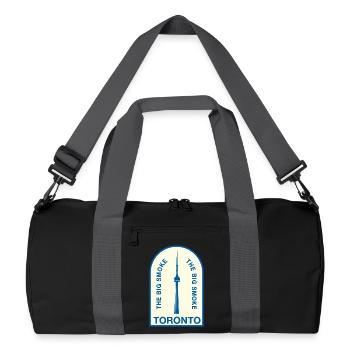 Toronto CNTower Big Smoke - Recycelte Duffel Bag - Schwarz/Graphitgrau - Vorne