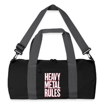 Heavy Metal Rules - Recycled Duffel Bag - black/graphite grey - Front