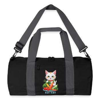 Organic Cat - Recycled Duffel Bag - black/graphite grey - Front