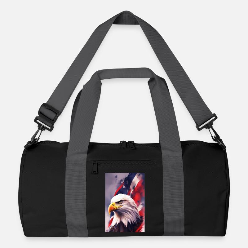 Glatze Eagel - Patriotisch Recycelte Duffel Bag
