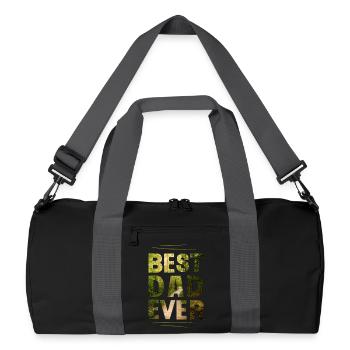 Bester Papa - Recycelte Duffel Bag - Schwarz/Graphitgrau - Vorne