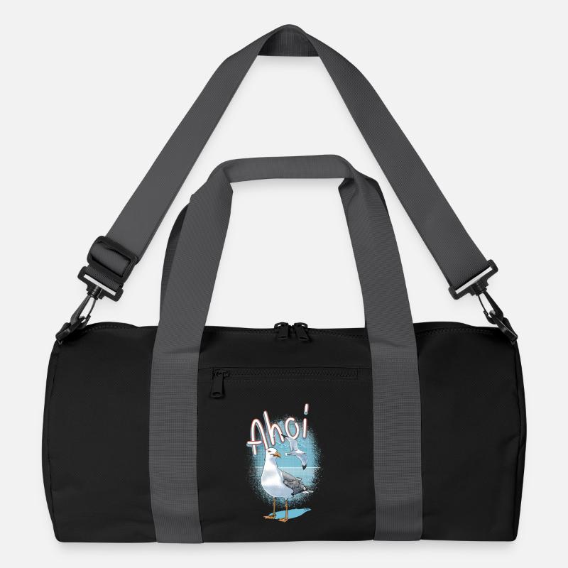 Ahoi Seemöwe Illustration Recycelte Duffel Bag