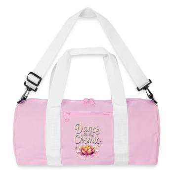 Danse Cosmique et Lotus Éclatant - Sac de sport recyclé - rose/blanc - Devant