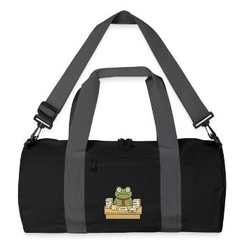 Business Frog - Recycled Duffel Bag - black/graphite grey - Front
