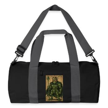 Crypto Frog - Recycled Duffel Bag - black/graphite grey - Front